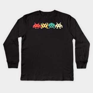 80s Video Game Vintage Retro Arcade Kids Long Sleeve T-Shirt